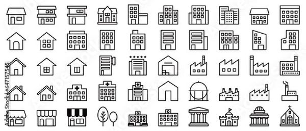 Obraz 建物のアイコン