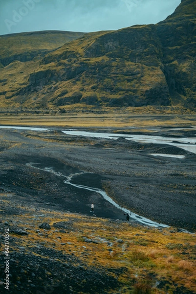 Obraz  Ice of the Sólheimajökull Glacier in Iceland
