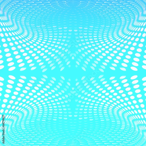 Fototapeta Abstract blue background circles wave