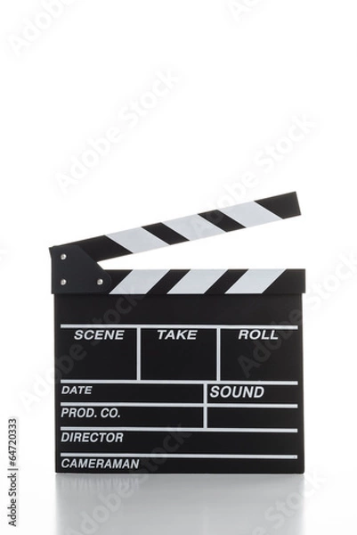 Fototapeta 映画撮影用のカチンコ