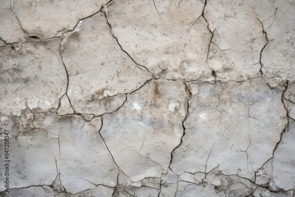 Fototapeta Enduring Beauty: A Captivating Close-Up of Weathered Concrete Unveiling Intricate Textures and the Mark of Time's Grunge and Decay in Urban Architecture.'