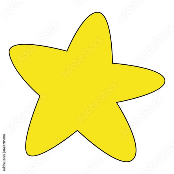 Obraz Star simple element flat vector collection illustration space cosmic astronaut theme sky night light
