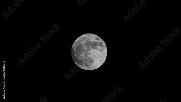 Obraz full moon over black