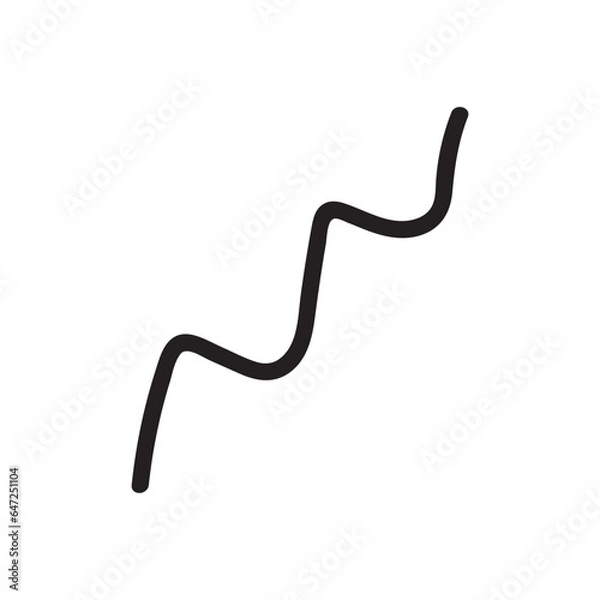 Fototapeta Abstract Squiggle Line Element