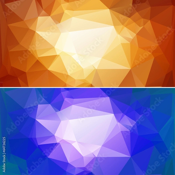 Fototapeta Polygon Paper Backgrounds 02