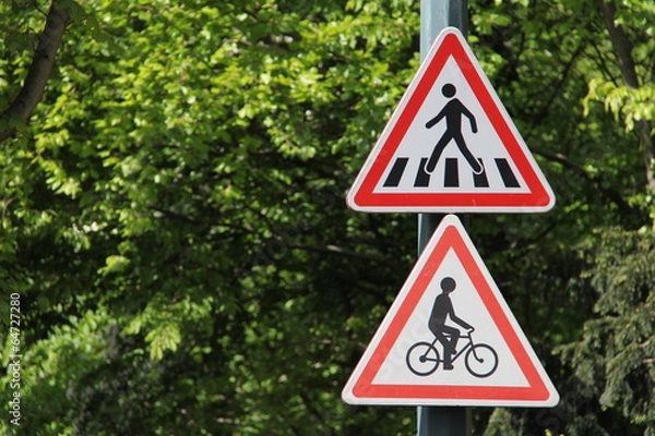 Obraz Attention aux piétons