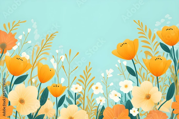 Obraz background with flowers