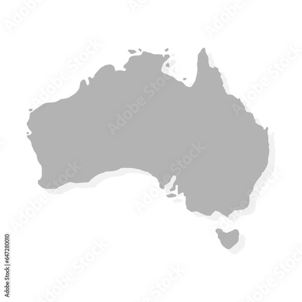 Fototapeta Australia map template. Vector design.