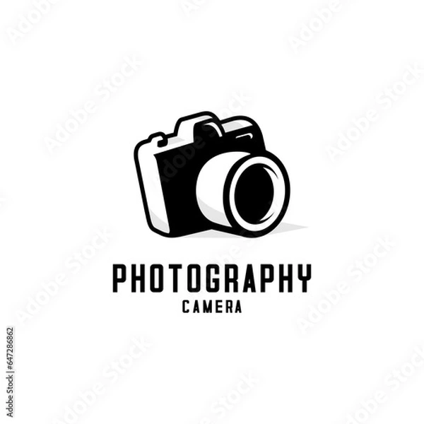 Fototapeta digital camera logo vector design on a white background