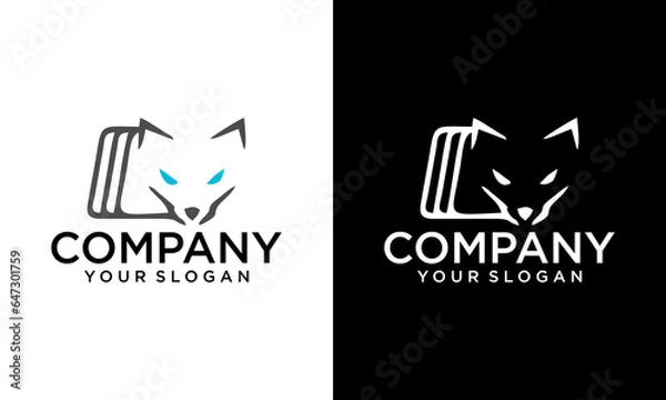 Fototapeta Creative fox vector designs