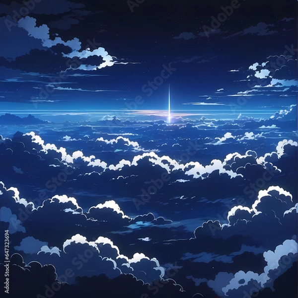 Obraz storm over the sea