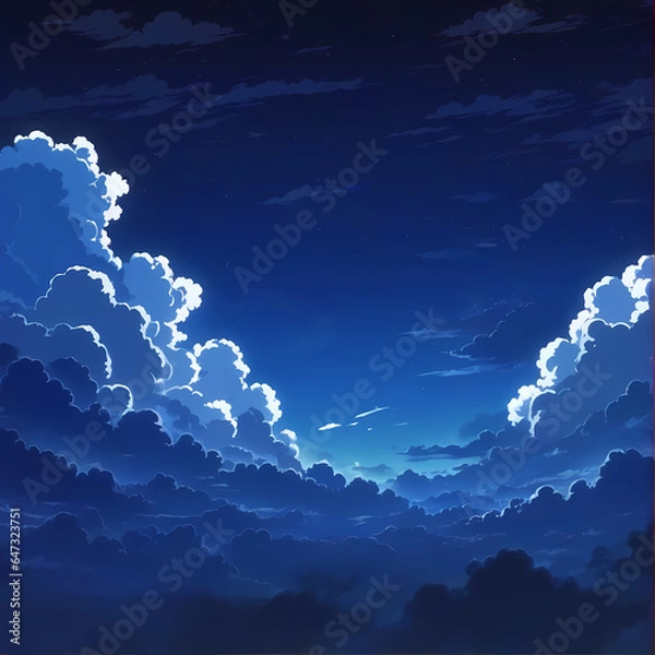 Obraz clouds over the sky