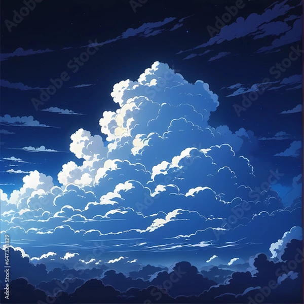 Obraz blue sky and clouds