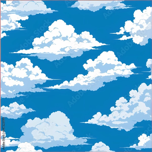 Obraz blue sky with clouds