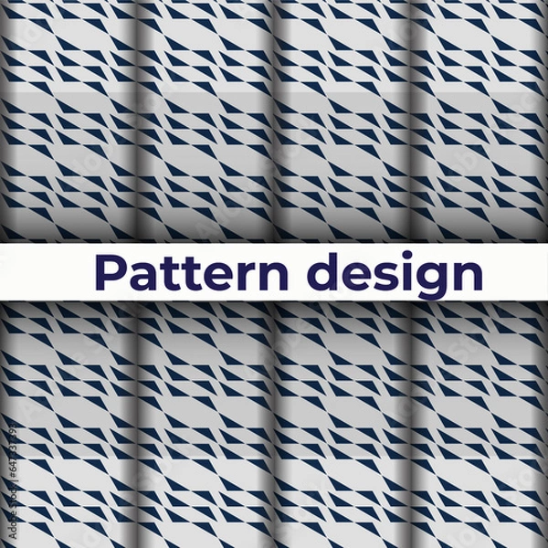Fototapeta Flat design nordic pattern design template