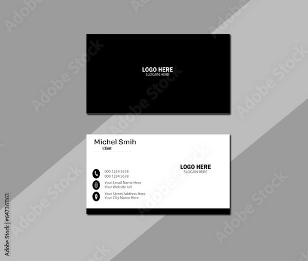 Obraz business card template.