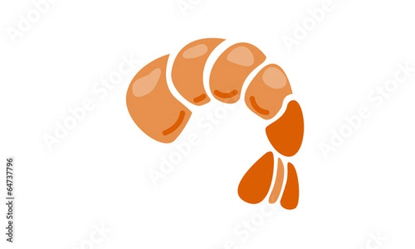 Obraz えびのむき身イラスト