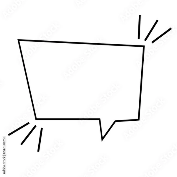 Obraz Chat Comic Balloon