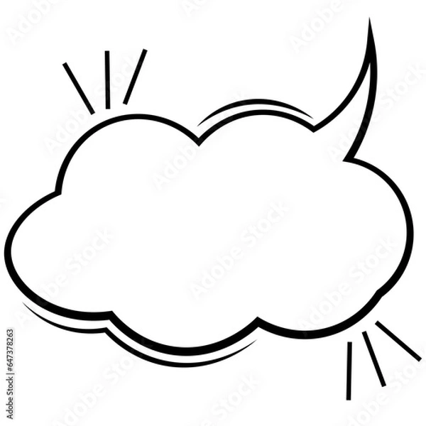 Obraz Chat Comic Balloon