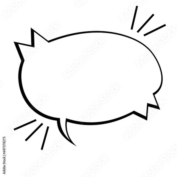 Obraz Chat Comic Balloon