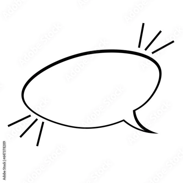 Obraz Chat Comic Balloon