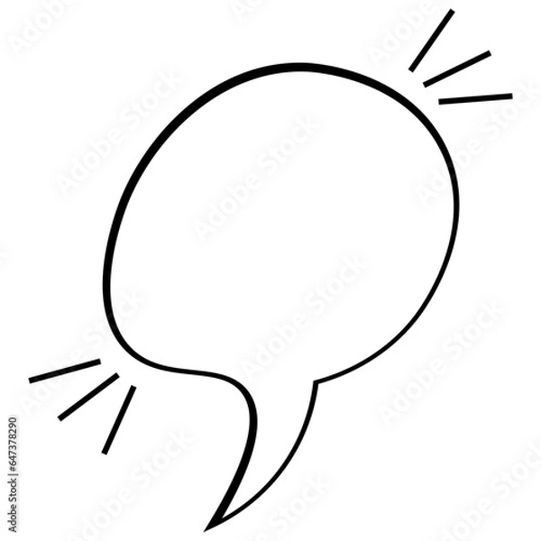 Obraz Chat Comic Balloon