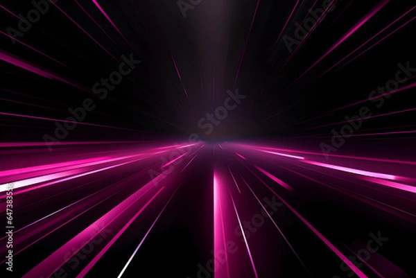 Fototapeta Abstract wallpaper with pink and magenta on black background. Pink and magenta abstract graphic background hd. Modern abstract graphic background features a dynamic of shapes. Technology background.
