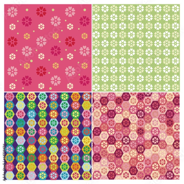 Obraz seamless flower texture design