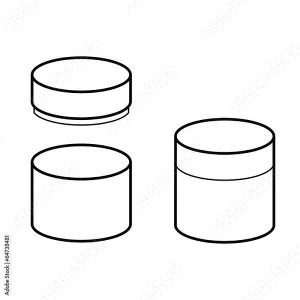 Obraz cylinder box vector