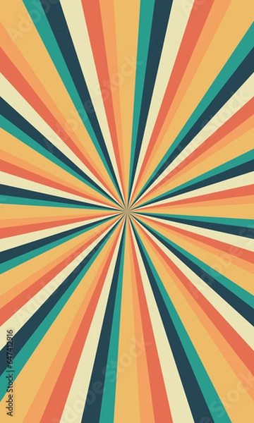 Obraz Retro burst background