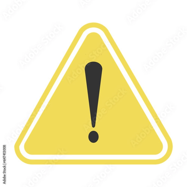 Obraz Caution warning sign icon
