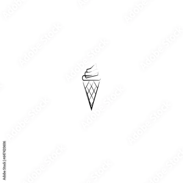 Obraz Ice cream illustration