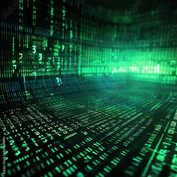 Fototapeta abstract binary background, this design was generated by an artificial intelligence	
