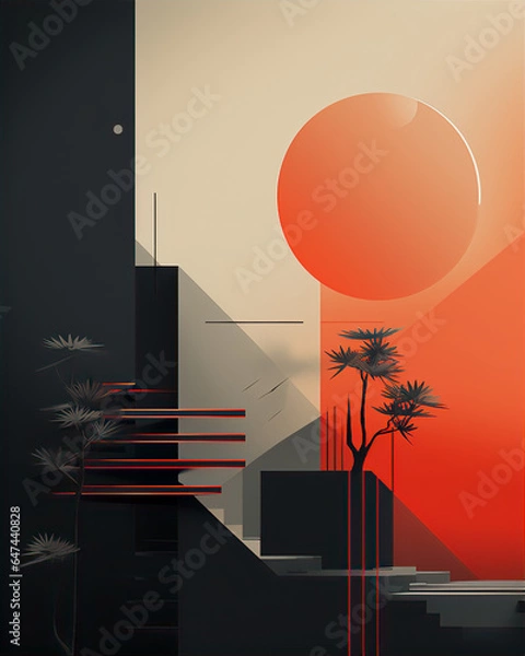 Fototapeta abstract art backgrounds, this design was generated by an artificial intelligence	