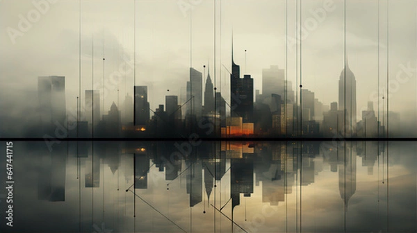 Obraz abstract art background, this design was generated by an artificial intelligence	