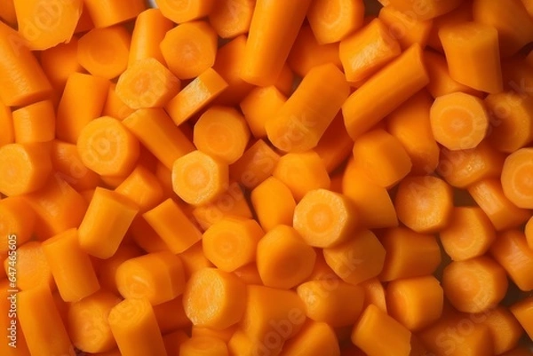 Fototapeta たくさんの新鮮なにんじん