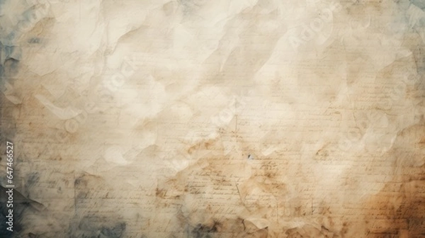 Fototapeta handwritten english text digital paper texture background generative AI