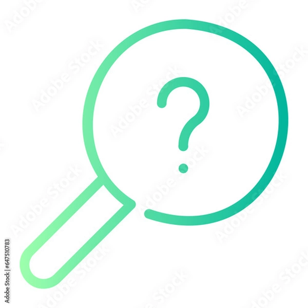 Fototapeta question gradient icon