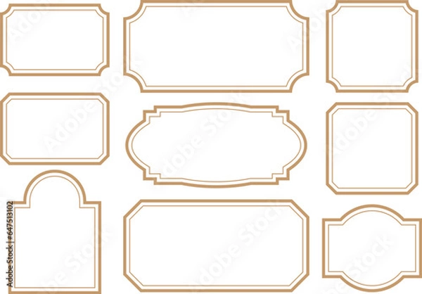 Fototapeta 飾り枠　フレーム　クラシック