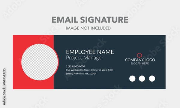 Obraz email signature design	
