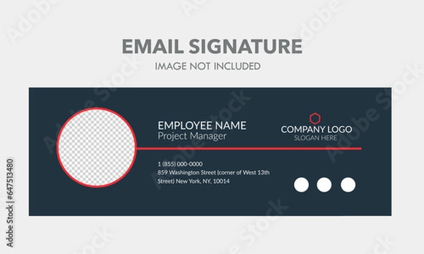Obraz email signature design	
