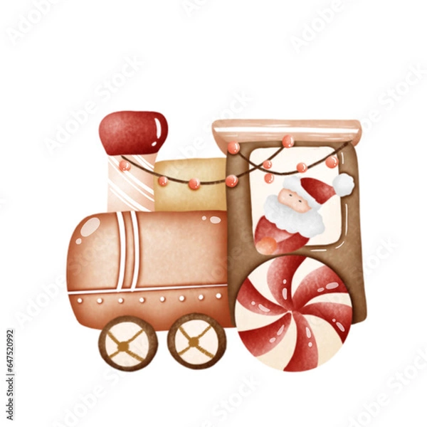 Obraz Christmas car Santa