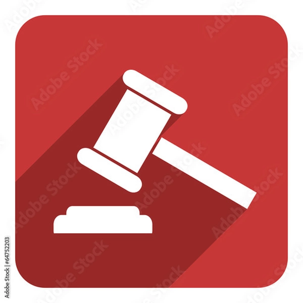 Fototapeta auction flat icon