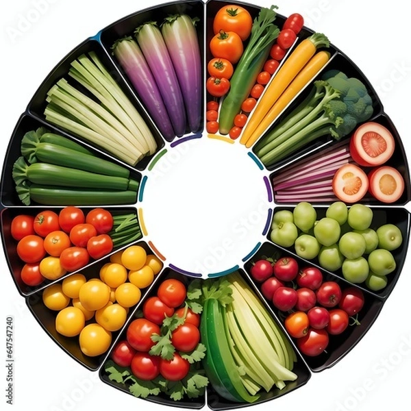 Obraz 美味しそうな色とりどりの健康そうな野菜