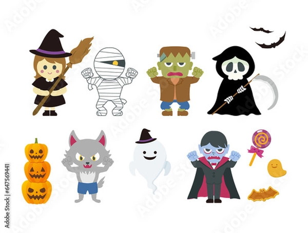 Fototapeta ハロウィンセット