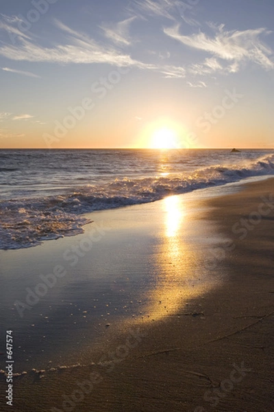 Obraz malibu zachód słońca