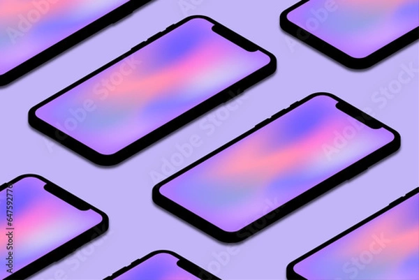 Obraz Vector phone screens