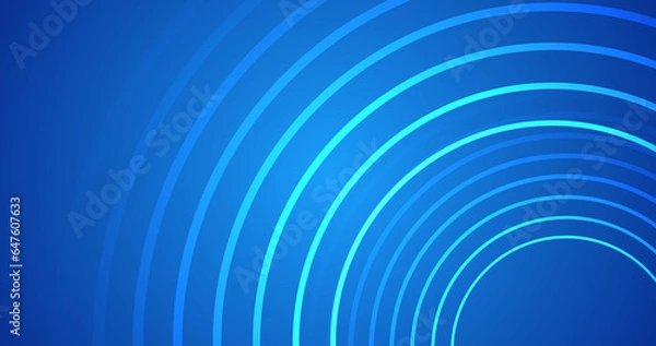 Fototapeta High-quality stock illustration of infinite circles blinking flashing creative background for professional meeting space, multipurpose hall, workshop, seminar, staff, team, etc. Simple loopable bg.