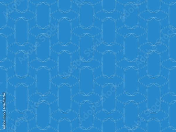Obraz seamless pattern with blue flowers