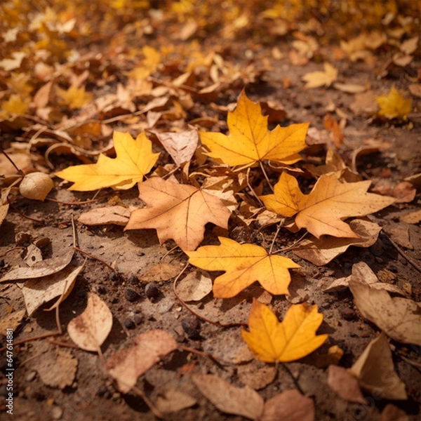 Obraz autumn leaves background